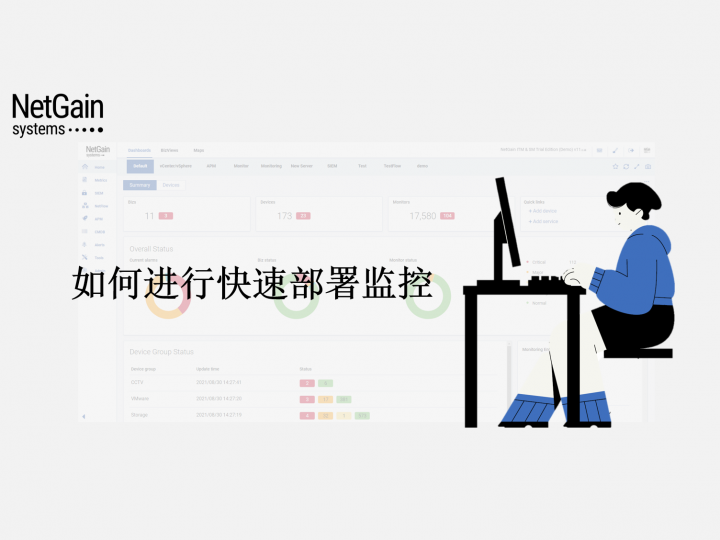 如何使用NetGain EM进行快速部署监控
